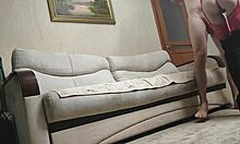 Red Erotic Dress And Thigh High Boots On Wife