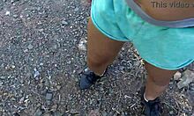 Perverted stepmother pissing from hairy area in front of her stepson