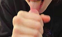 a smoke and a blowjob with swallow from homemade milf wife