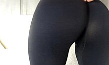 My Indian Girlfriend With Big Ass Sucks Cock In Leggings Then Gets Fucked