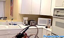 Asian Realtor Drools On Client's Cock Outdoors! Lick Balls!