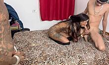 Cute Brunette Latina Lets Friend Blowjob Then Fucks His Hot Friend Outdoor Public Doggystyle