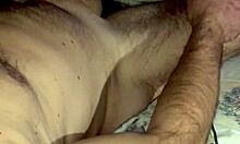 Nighttime cock jerking