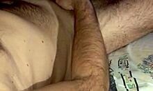 Nighttime cock jerking