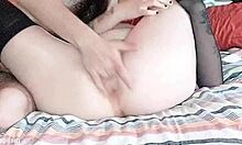 Fingering Stepsister's Wet Pussy With Big Ass And Tits