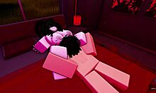 Little slut girlfriend begs for merciless fucking, anal assfucking, and blowjob on Roblox
