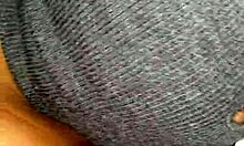 sloppy blowjob on balcony with big black cock