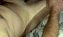 Nighttime cock jerking