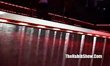 Ebony beauty Misty Stone performs exclusive striptease in ghetto hood