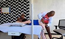 Doctor fucks patient beside her husband unnoticed