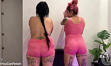 I can't stop staring at her huge jumping tits and shaking ass in this fetish preview