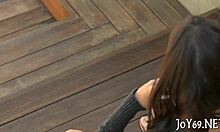 Palatable teen 18+ rubs her lascivious twat with fingers