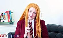 Victoria Greene Gives Jerk Off Instructions in Uniform