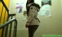 Picked up euro babe at gym gets cumshot