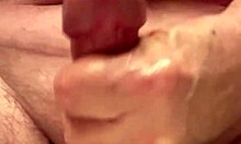 sixty-five year old demonstrates slow motion self-care routine in close-up