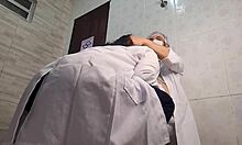 Naughty Nurse Catches Doctor on Duty for Intimate Exam in Hospital Bathroom