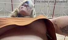 Hidden Camera Catches Woman Masturbating Her Tits While Shopping!