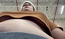 Hidden Camera Catches Woman Masturbating Her Tits While Shopping!