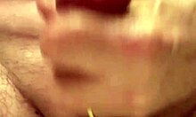 sixty-five year old demonstrates slow motion self-care routine in close-up