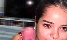 Wow, Debora Prado jerks off then gives sloppy blowjob!