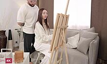 KWINI KIM - PETITE 18+ ASIAN BABE FUCKS MUSCULAR GUY