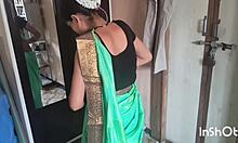 shivani in green saree 😊