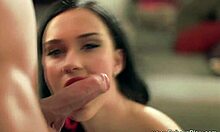 Brunette So Beautiful Blowjob