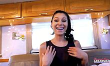 tattooed brunette raven lane sucks a hard cock and gets her pussy fucked