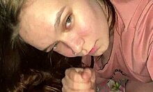 Late night cream mask for stepdaughter, pov blowjob ending with cum on face 😏.