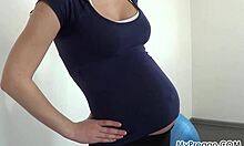pregnant janetta skips workout to suck cock? yeah, that's what she does!