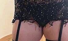 i love watching this beautiful latina dance in lingerie and see-through dress