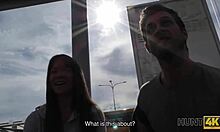 Angella Christin Leaves Bus Station to Fuck Hunter for Cash