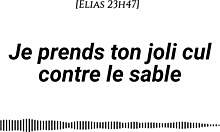 I take your pretty ass on the sand with cream fingering.