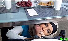 Mia Khalifa hijab tag team with big tits teen