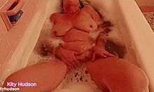 Kity Hudson's Sensual Bath Tub Session Showcasing Ass Tits Pussy