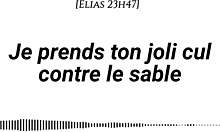 I take your pretty ass on the sand with cream fingering.