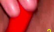 That Delicious Cumshot with Dildo in Anal Creampie, Moaning Wife Rips Clothes for Quickie, What Delight!