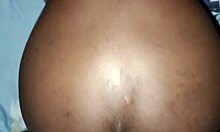 ebony hot girlfriend getting fucked from behind and creaming on my dick