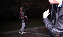 Wild Hot Russian Gets Cum On Ass Before Kicked Out Of Van