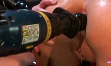 two super and incredible lesbian friends in hardcore action with their sweet sex toys