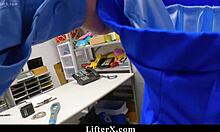 Celestina Blooms tries to excuse herself but Officer Franco punishes her at work.