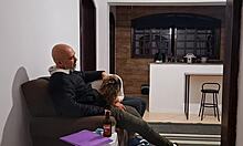 She Didn't Pay Rent! Had To Fuck The Collector To Avoid Eviction!