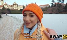 swap4k a kinky couple had a hard threesome with a hot girl her boyfriend watched through the glass