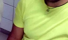 in a crowded bathroom, big dick guy pushes into my mouth, all i think about is sucking