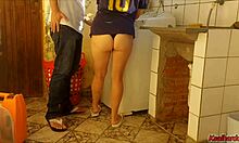 Married housewife pays washing machine technician intimately