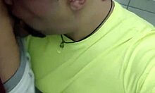 in a crowded bathroom, big dick guy pushes into my mouth, all i think about is sucking