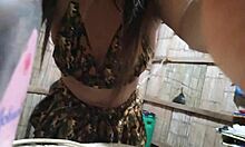 Busty Stepmother in Military Lingerie Fantasizes Sensually