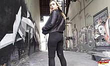 The German Scout Gave Hard Anal Casting Sex To Russian Girl Aura Sin With Her Round Ass Using His Big Dick