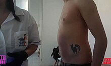 laser hair removal ends with blowjob from eddie queens