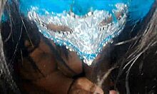 Masked Ebony Gives Blowjob and I Cum in Her Mouth?